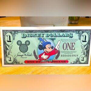 Disney 25th Anniversary Dollar with Castle Design
